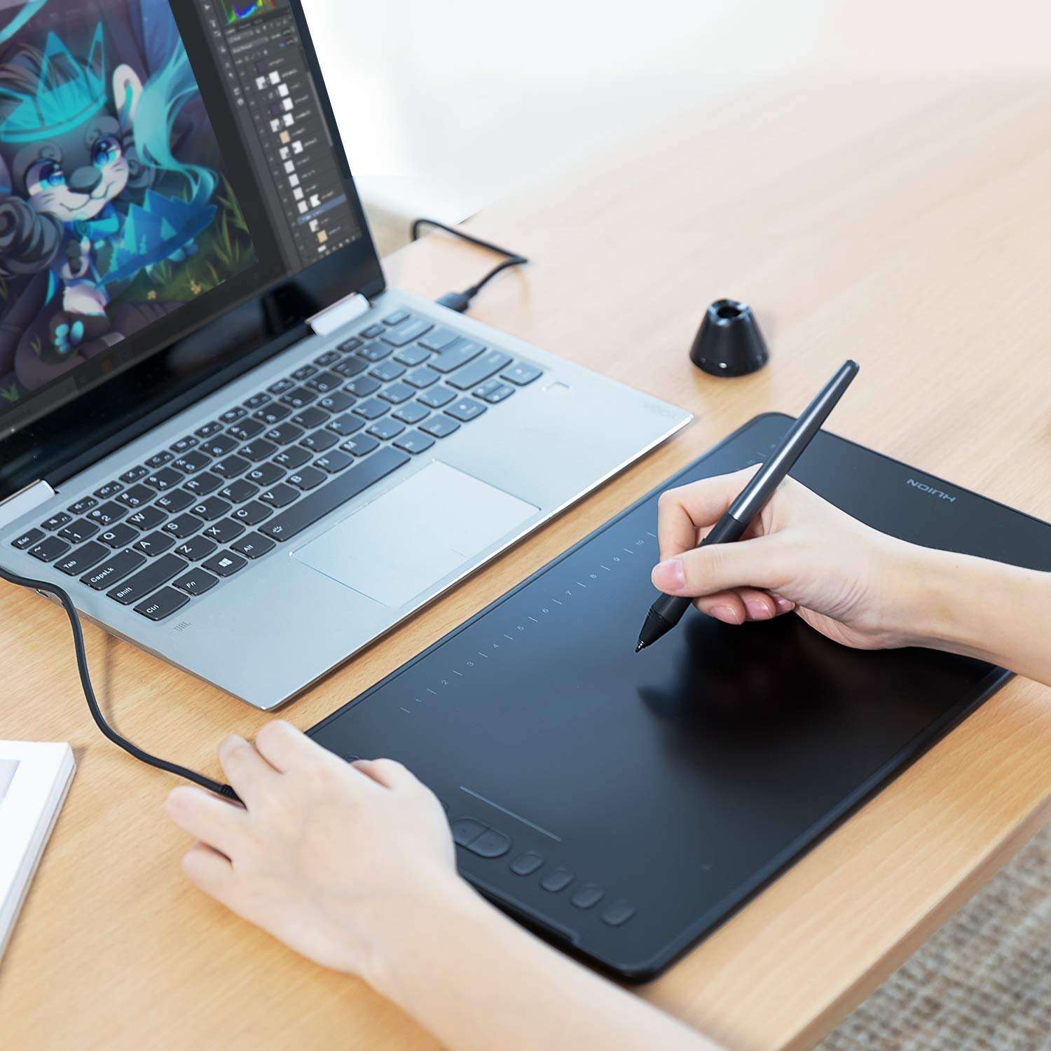H1161 laptop accessories 8192 pressure level digital pen drawing tablet